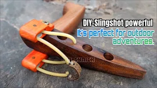 Diy Slingshot - Powerful. #diy #diyslingshot #thanks