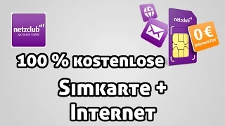 Simkarte + Internet 100% kostenlos ! Netzclub Simkarte Review HD (Deutsch/German) - MrTechCommander