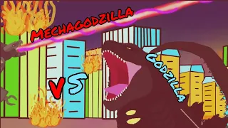 Godzilla VS Mechagodzilla (AT2) | Годзилла против Мехагодзиллы (рисуем мультфильмы 2)