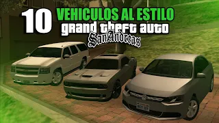 10 Vehiculos REALISTAS diseñados al estilo GTA SAN ANDREAS!