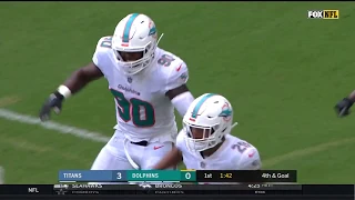 Minkah Fitzpatrick & Dolphins Hold Titans at Goal Line