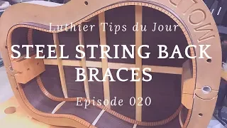 How to Brace a Steel String Guitar - Luthier Tips du Jour Episode 20