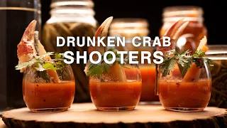 Drunken Crab Shooters | Chef Alex Haun