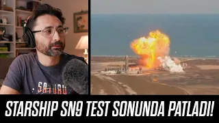 SpaceX Starship SN9 test sonunda patladı!