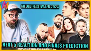 Melodifestivalen 2024 Heat 5 Reaction & Final Prediction | Eurovision 2024 Sweden