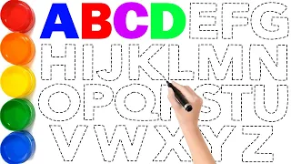 ABCDEFGHIJKLMNOPQRSTUVWXYZ // How to Draw Alphabet A to Z for Kids Step by Step Easy // KS ART