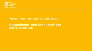 Infosession Bachelorstudium Gesundheits- und Krankenpflege | FH Campus Wien