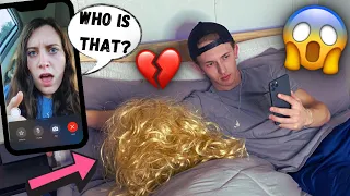 FACETIME CHEATING PRANK ON GIRLFRIEND! *SHE PULLED UP*