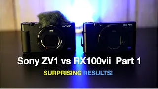 Sony ZV1 vs Rx100Vii Part 1  Surprising Results!!!