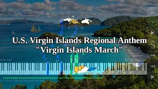 U.S. Virgin Islands Regional Anthem | Virgin Islands March - Piano