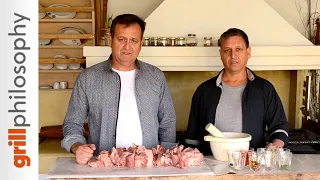Spit roast wild boar grill recipe - Greece (EN subs) | Grill philosophy