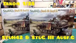 ОБЗОР! StuH42 & StuG III Ausf.G, Takom 1/35. REVIEW!