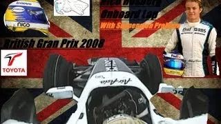 F1 2008 - British Gran Prix - Nico Rosberg Onboard Lap + Suspension Problem