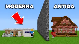 Batalha de Construção de Casa MODERNA Vs. Casa ANTIGA