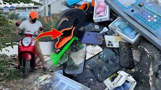 Happy 😍! Found Many Apple iPhone 13, iPhone 14, iPhone 15 in Garbage | Restoration Cracked Phone !