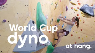 Can Louis Parkinson help me on a Bouldering World Cup Dyno?