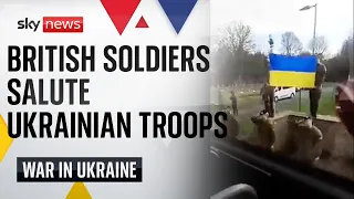 Ukraine War: British soldiers salute Ukrainian troops