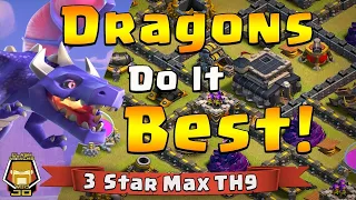 Th9 Zap Dragon Attack Strategy Guide without heroes Best th9 attack strategy for war 2022