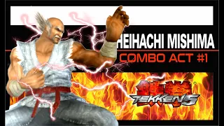 Tekken 5 - Heihachi Mishima Best Combo Exhibition Act # 1 - #viral #youtube #gaming