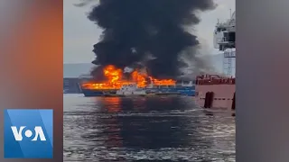 Scores Rescued as Philippine Ferry Catches Fire