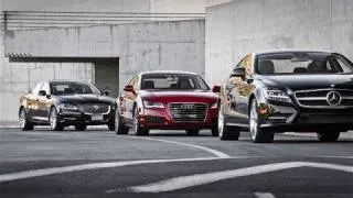 2012 Audi A7 vs. 2011 Jaguar XJ vs. 2012 Mercedes-Benz CLS550