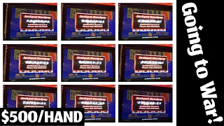 $500 a Hand for 18 Minutes straight! Highest Limit Video Poker.