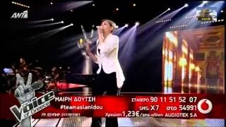 The Voice Of Greece 1ο Live Μαίρη Δούτση (My Way) {28/3/2014}