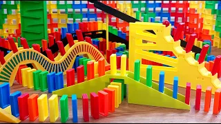 AMAZING Domino Rally Stunts! - Satisfying Domino Screen Link