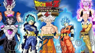 Best Dragon Ball Z Tenkaichi Tag Team mod Final Mission for PPSSPP with permanent menu