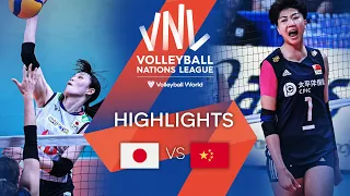 🇯🇵 JPN vs. 🇨🇳 CHN - Highlights Week 2 | Women's VNL 2022