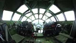 360 view of a B-29 cockpit