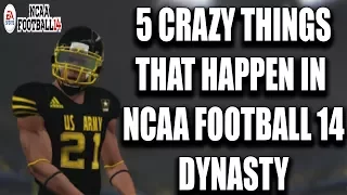 5 Crazy Things That Happen in Ncaa Football 14 Dynasty