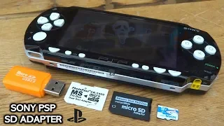 PSP Memory Stick, Micro SD Card Adapter Setup!