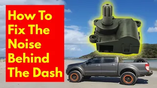 How to fix the noise behind the dash in a Ford Ranger, Mazda BT 50, Ford Raptor or Ford Wildtrak DIY