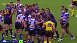 FIGHT! Sam Kasiano vs  Will Chambers Bulldogs vs  Storm, NRL 2017 1 #rugbyclan #rugby #rugbyclan