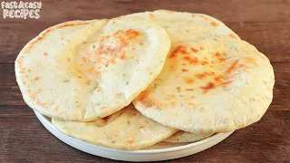 Turkish Bread in 10 minutes! This is the tastiest thing I've ever eaten! No oven! Anyone can do it.