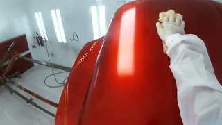 the process of spraying a car in candy the correct way