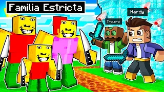 FAMILIA RARA y ESTRICTA vs La Casa MÁS SEGURA de Minecraft!