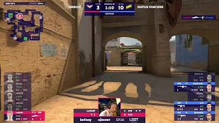 s1mple - 3 AWP kills on the defense including no scope kill on mid air opponent