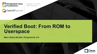 Verified Boot: From ROM to Userspace