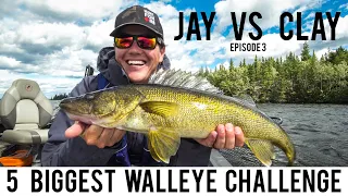 Jay Vs Clay - 5 LONGEST Walleye Challenge!