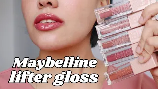 NEW! Maybelline Lifter Gloss (Lipswatch Review) | Miss Bea