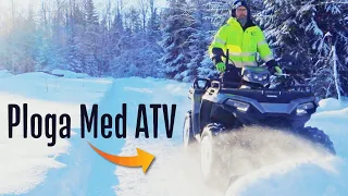 Plowing Snow With ATV | Winter In Sweden