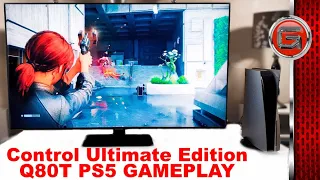 Samsung 4K Q80T QLED PS5 Control Ultimate Edition Gameplay