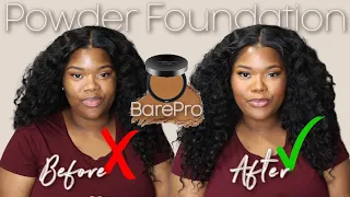 Powder Foundation Routine for Black Women with BareMinerals BarePro | Beginner Makeup | Detailed