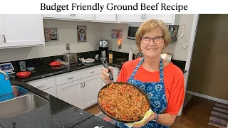 Spanish Rice Hotdish * Ground Beef Recipe * Budget Friendly Recipe * Skillet Dinner