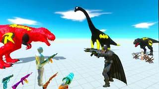 ROBIN T-REX and FPS AVATAR RESCUE MISSION - Animal Revolt Battle Simulator