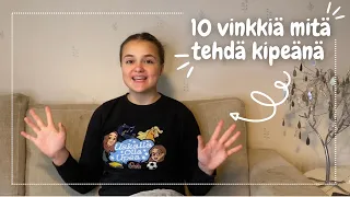 10 ASIAA MITÄ TEHDÄ KUN ON KOTONA SAIRAANA