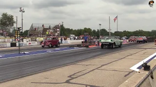 Brew City Gasser  "The Joker" A/Gas 2021 Glory Days Drags  at Byron Dragway