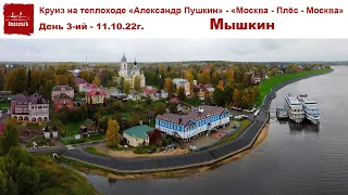 Круиз на теплоходе "А. Пушкин", день 3-ий, часть 1-ая - город МЫШКИН и Коты-путешественники